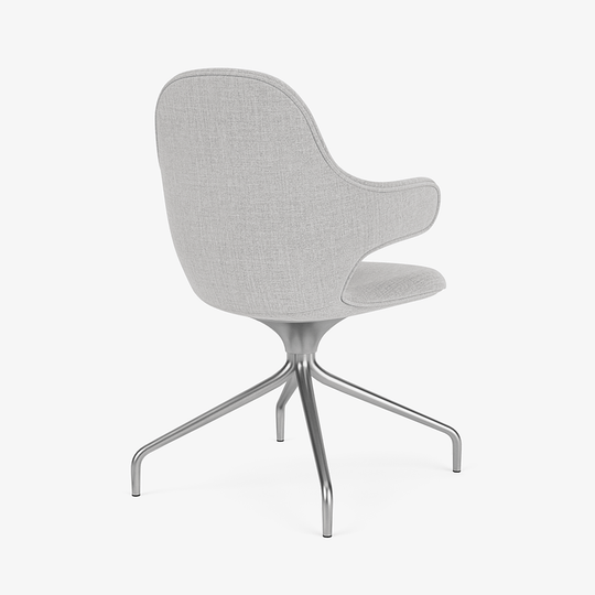 Catch Armchair - 4 - Star Swivel Base - &Tradition Chairs - Remix 0123 - Polished Aluminum - HORNE