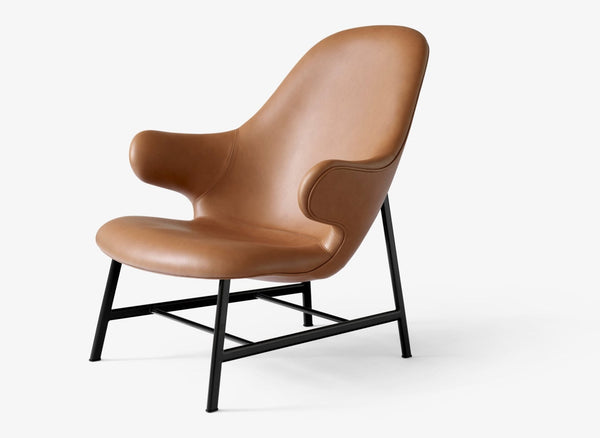 Catch Lounge Chair - Flat Tube Base - &Tradition Chairs - Noble Leather Cognac - HORNE