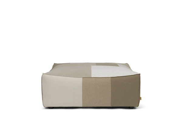 Catena Pouf Square - L500 - Ferm Living Stools + Benches + Ottomans - Patchwork - HORNE