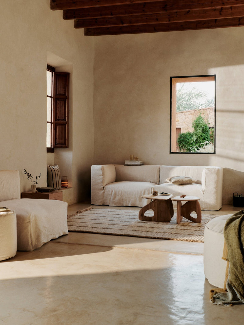 Catena Sofa Armrest Right - S401 - Ferm Living Sofas - Rich Linen - Natural - HORNE
