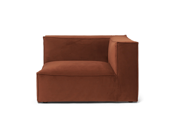Catena Sofa Armrest Right - S401 - Ferm Living Sofas - Rich Velvet - Rust - HORNE