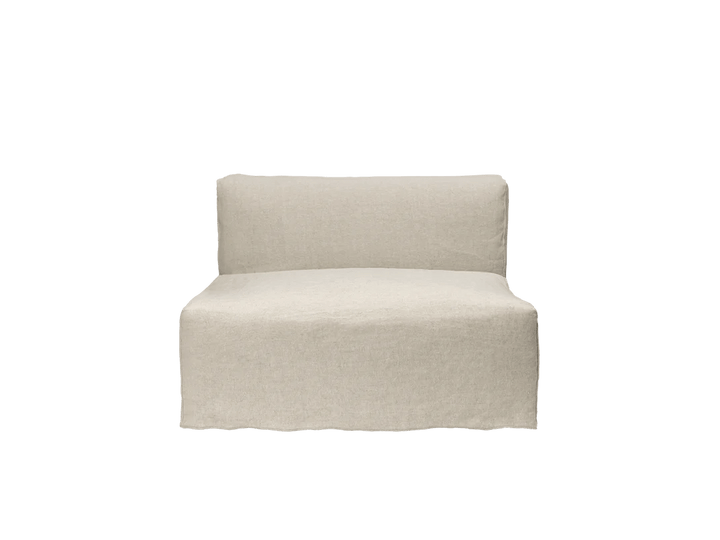 Catena Sofa Center - L100 - Ferm Living Sofas - Loose Drape - Natural - HORNE