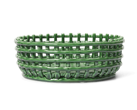 Ceramic Centrepiece - Emerald Green - Ferm Living Serveware - HORNE