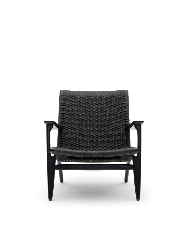 CH25 Lounge Chair - Carl Hansen & Son Chairs - Painted Oak/ Black Paper Cord - HORNE