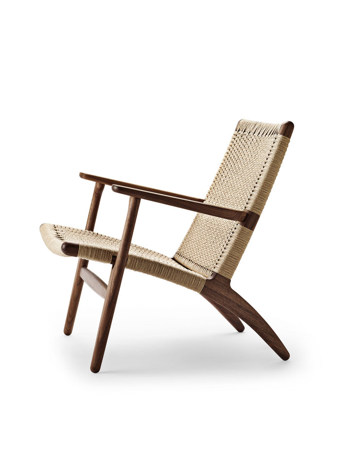 CH25 Lounge Chair - Carl Hansen & Son Chairs - Oiled Walnut/ Natural Paper Cord - HORNE