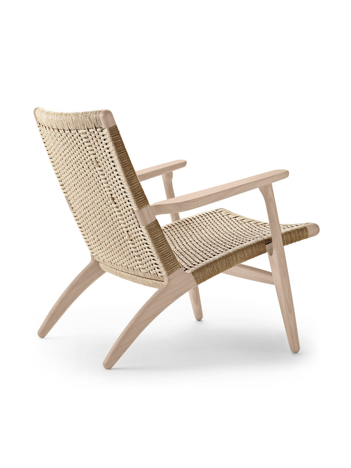 CH25 Lounge Chair - Carl Hansen & Son Chairs - Soaped Oak/ Natural Paper Cord - HORNE