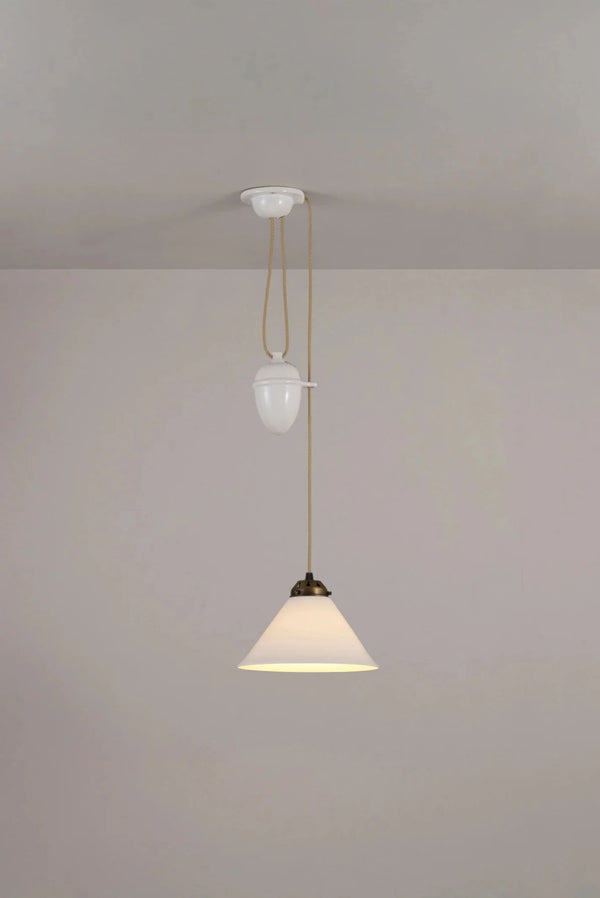 Cobb Rise & Fall Small Pendant - Original BTC Pendants - Antique Brass - HORNE