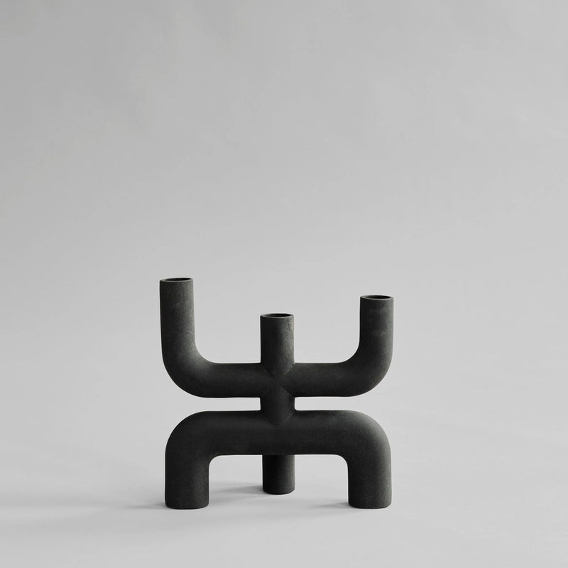 Cobra Candle Holder - 101 Copenhagen Candle Holders - Black - HORNE