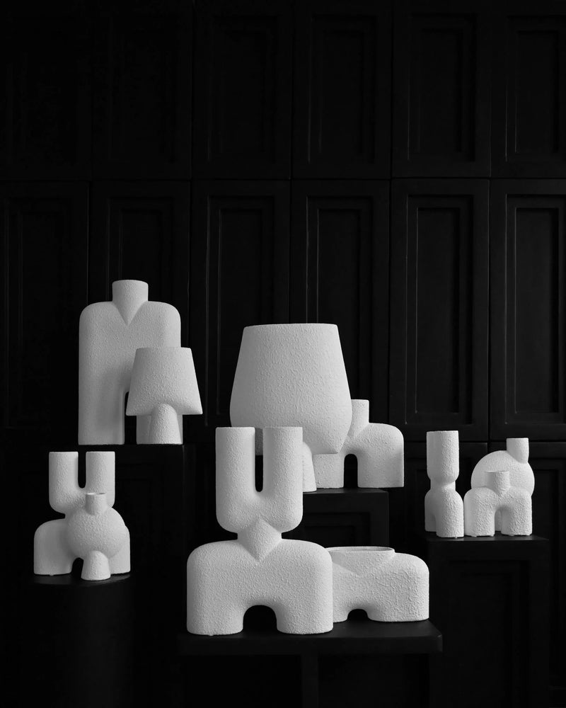 Cobra Vase Fat - 101 Copenhagen Vases - Bubble White - HORNE