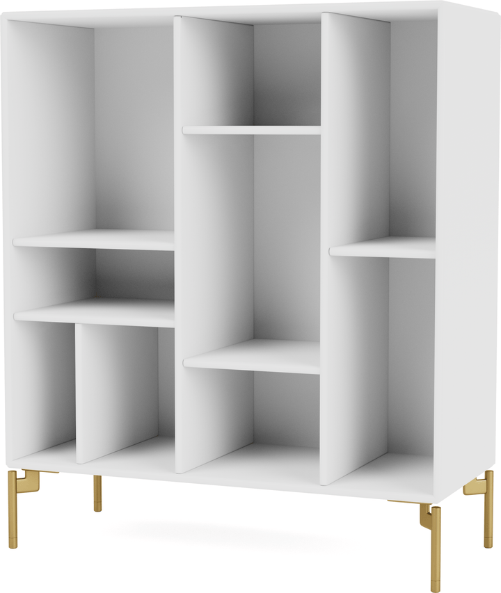 Compile Decorative Shelf - With Legs - Montana - Shelving - New White - Brass - HORNE