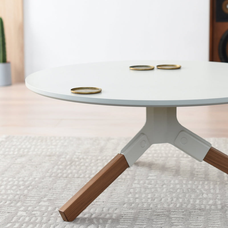 Conrad Coffee Table - Misewell Tables - White - HORNE