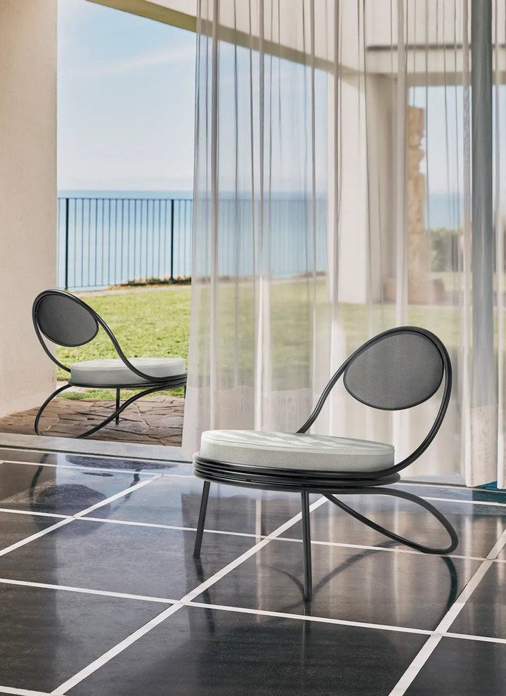 Copacabana Lounge Chair - Gubi Chairs - International Orange - Group A - HORNE