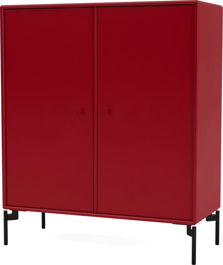 Cover Cabinet - With Legs - Montana - Shelving - Beetroot - Black - HORNE