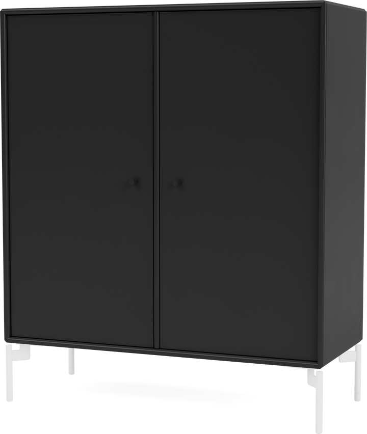 Cover Cabinet - With Legs - Montana - Shelving - Black - Snow - HORNE