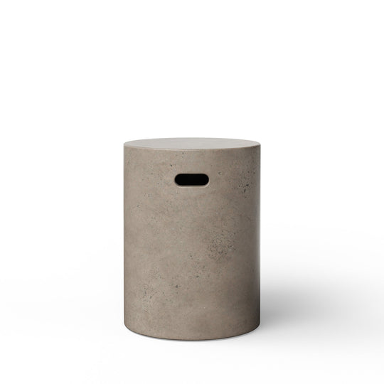 Cylinder Stool - Urbia Stools + Benches + Ottomans - Dark Grey - HORNE