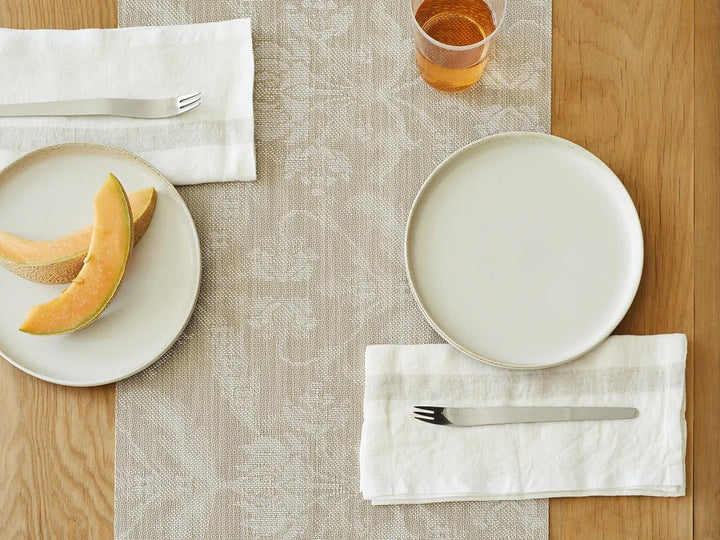 Damask Table Runner - Chilewich - Kitchen + Table Linens - Wheat - HORNE