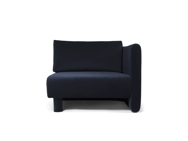Dase Sofa Armrest - Right - Ferm Living Sofas - Rich Velvet - Navy - HORNE