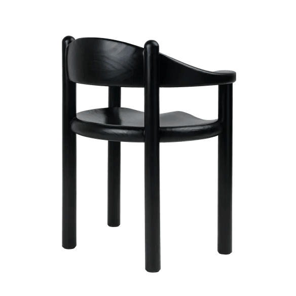 Daumiller Dining Armchair - Gubi Dining Chairs - Brown/Black Pine - HORNE