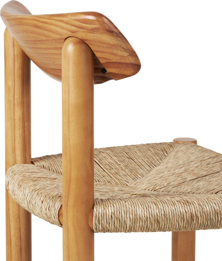 Daumiller Side Chair - Natural Rush Cord - Gubi Chairs - Golden Pine - HORNE