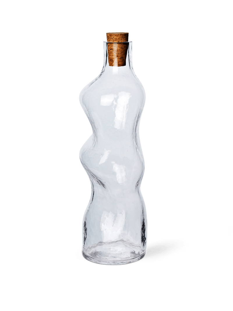 Ferm Living Glassware Dimple Bottle - HORNE