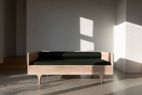 Divan Twin Bed - Upholstered - Kalon Studios Beds - Forest - HORNE