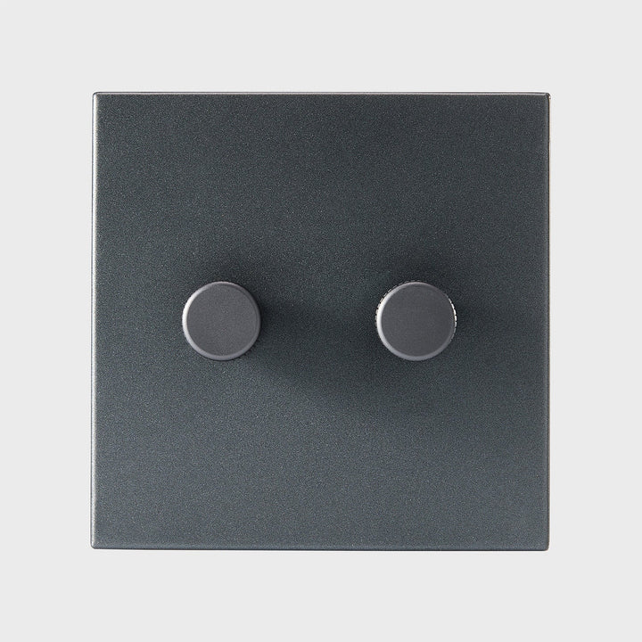 Double Rotary Wall Dimmer in Graphite - Tala Accessories - HORNE