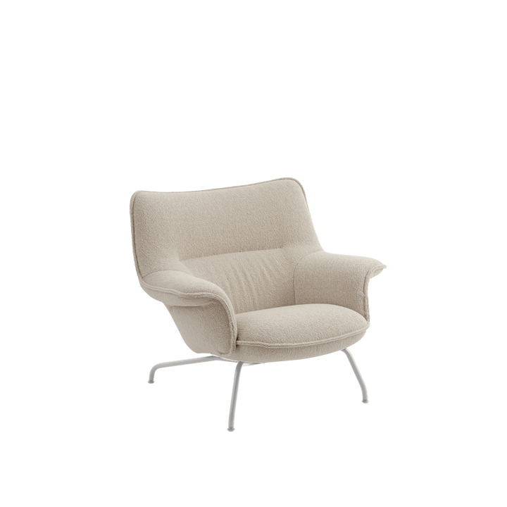 Doze Lounge Chair - Tube Base - Muuto Chairs - Hearth 7/Grey - Low Back - HORNE