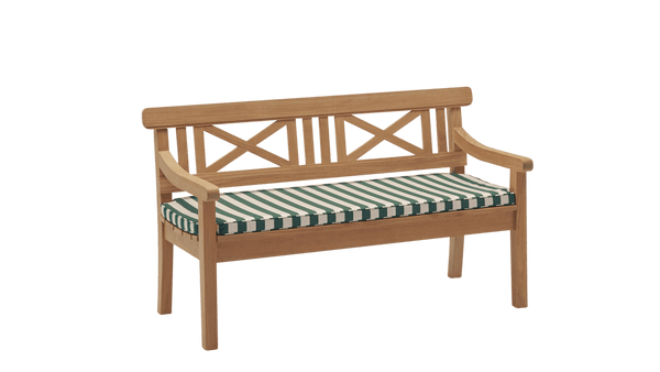 Drachmann Bench 120 Cushion - Skagerak by Fritz Hansen Blankets + Throws + Pillows - Light Apricot/Dark Green - HORNE