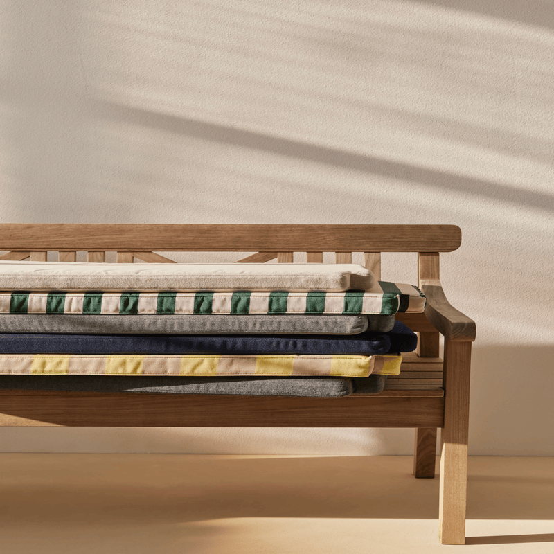 Drachmann Bench 165 Cushion - Skagerak by Fritz Hansen Blankets + Throws + Pillows - Light Apricot/Dark Green - HORNE