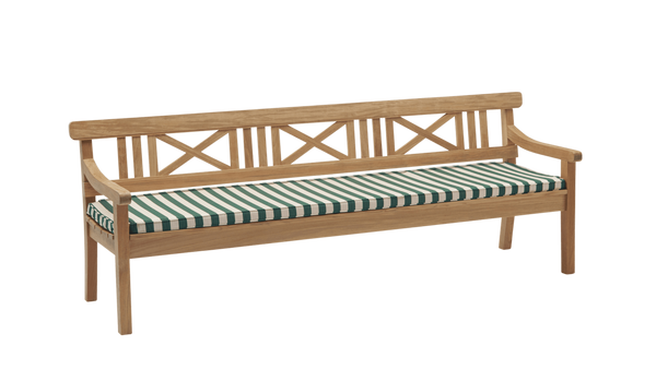Drachmann Bench 200 Cushion - Skagerak by Fritz Hansen Blankets + Throws + Pillows - Light Apricot/Dark Green - HORNE