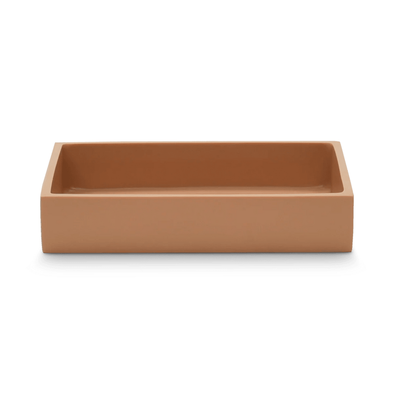 Edge Guest Towel Tray - Tina Frey Bathroom Accessories - White - HORNE