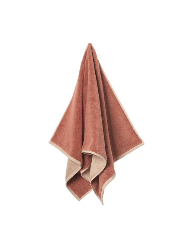 Ekko Bath Towel - Ferm Living - Mocha/Cashmere - HORNE