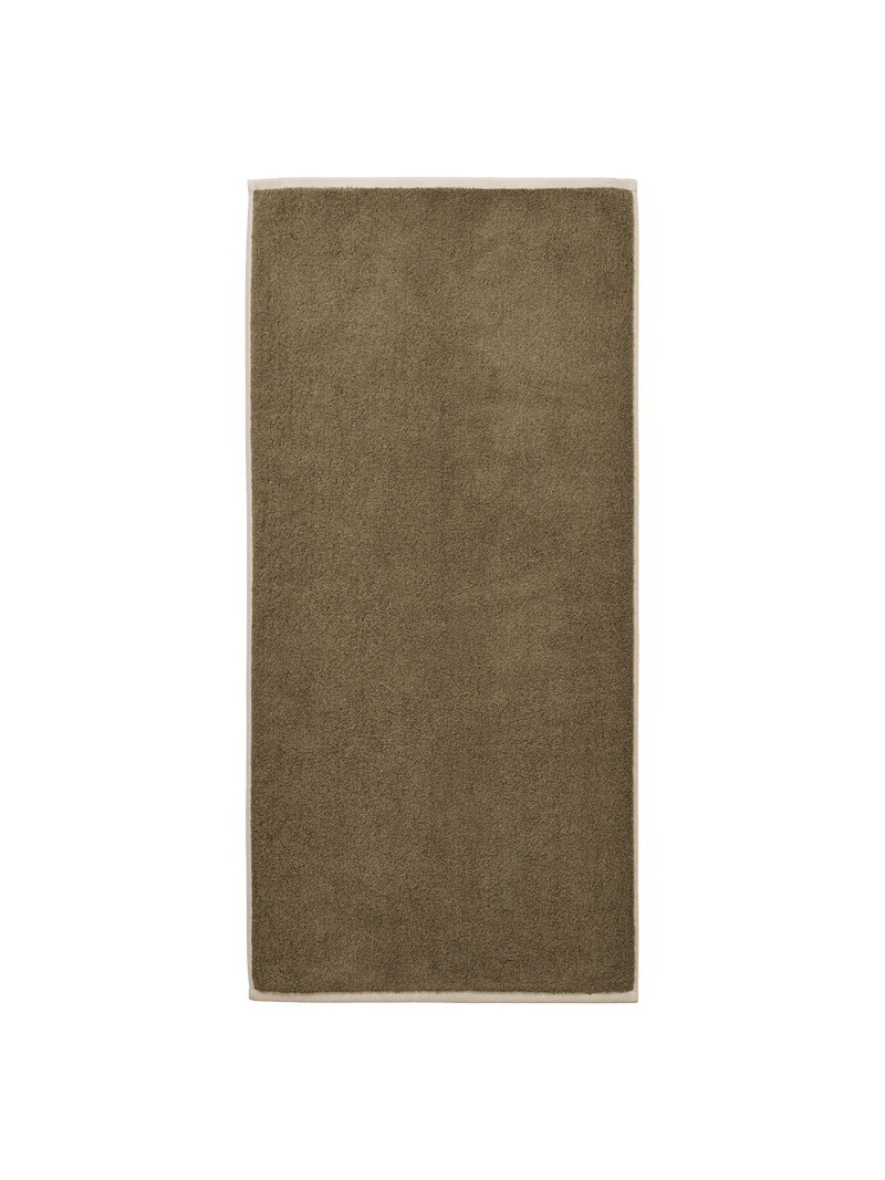 Ekko Hand Towel - Ferm Living - Cashmere/Off - white - HORNE