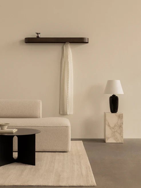 Epoch Shelf with Rack - Long - Audo Copenhagen - Shelving - Dark Stained Oak - HORNE