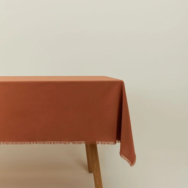 Essential Cotton Tablecloth - Hawkins New York - Kitchen + Table Linens - Terracotta - HORNE