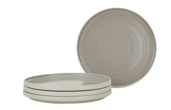 Essential Dinner Plate - Set of 4 - Hawkins New York - Dinnerware - Light Grey - HORNE