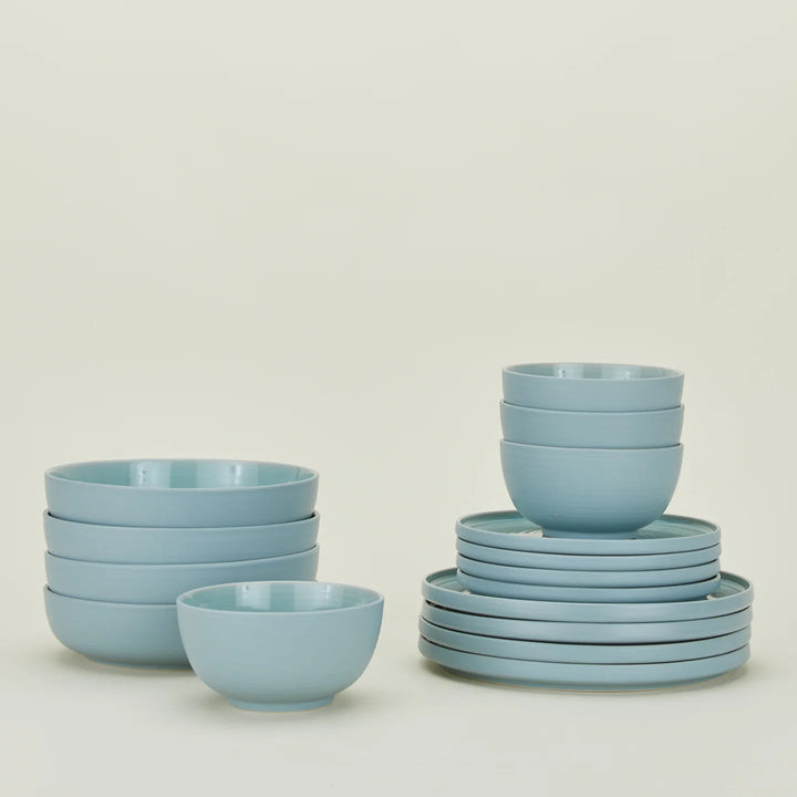 Essential Dinnerware - 16 Piece Set - Hawkins New York Dinnerware - Sky - HORNE
