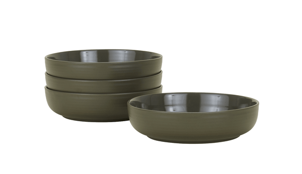 Essential Low Bowl - Set of 4 - Hawkins New York - Dinnerware - Olive - HORNE