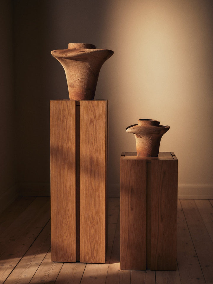 Evio Vase - H35 - Ferm Living Vases - Burnt Umber - HORNE