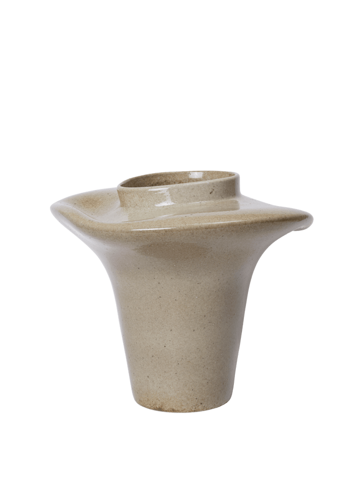 Evio Vase - H35 - Ferm Living Vases - Elm Green - HORNE