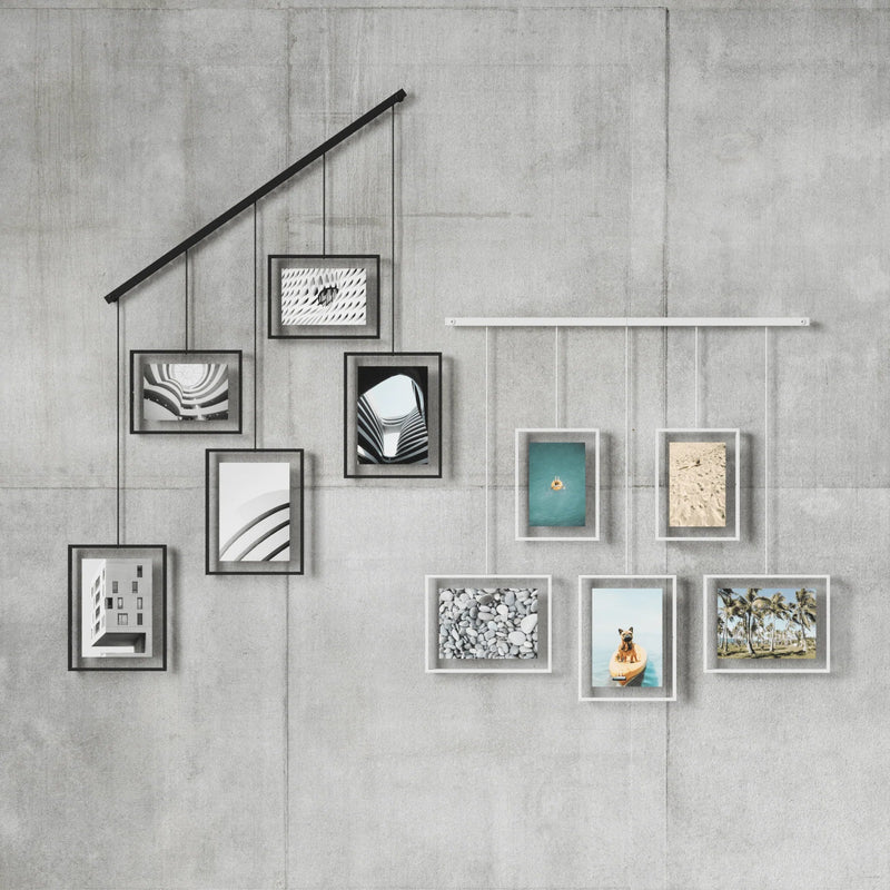 Exhibit Wall Picture Frames - Set of 5 - Umbra Mirrors - Black - HORNE