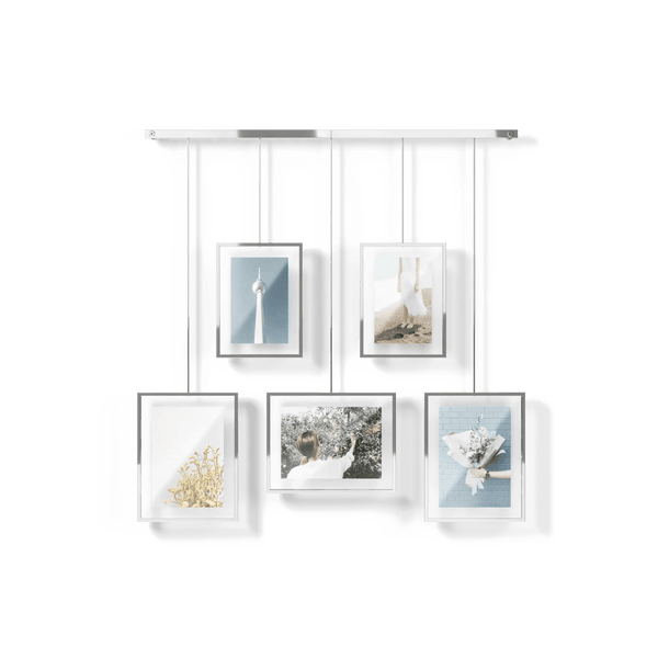Exhibit Wall Picture Frames - Set of 5 - Umbra Mirrors - Chrome - HORNE