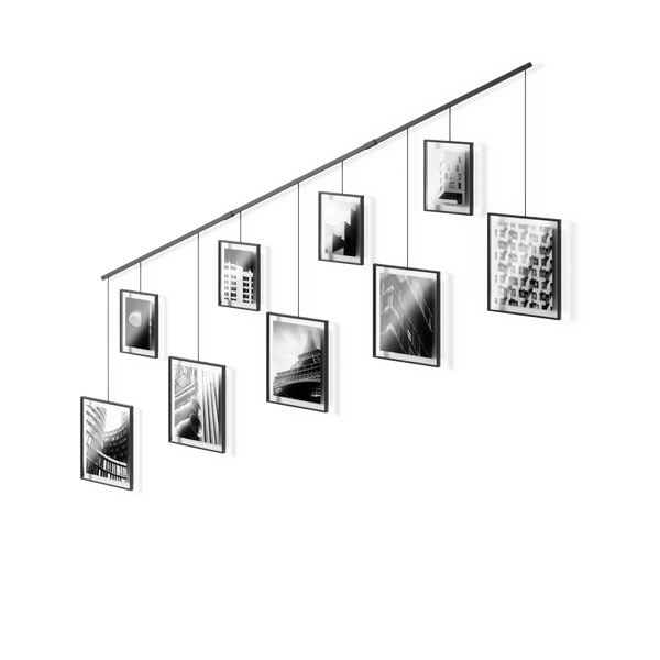 Exhibit Wall Picture Frames - Set of 9 - Umbra Mirrors - HORNE