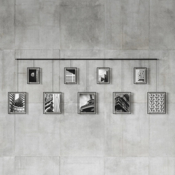 Exhibit Wall Picture Frames - Set of 9 - Umbra Mirrors - HORNE