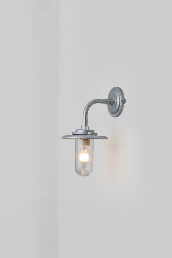 Exterior Bracket Light - 60W - Davey Lighting Outdoor Lights - Galvanised Silver - Clear - HORNE