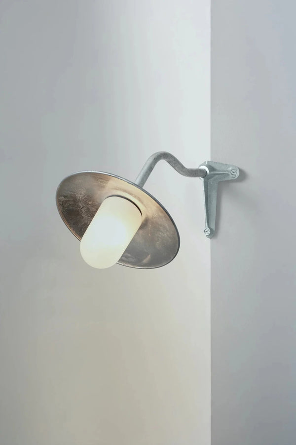 Exterior Bracket Light Canted - 7680 - Davey Lighting Outdoor Lights - Galvanised Silver - HORNE