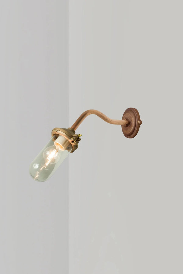 Exterior Bracket Light - Canted - Davey Lighting Outdoor Lights - Bronze - Clear - HORNE