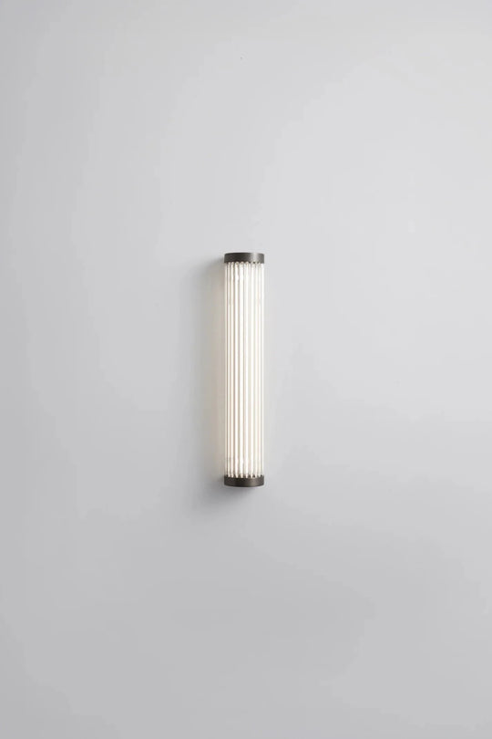 Extra Narrow Pillar Light 40cm - Davey Lighting Wall Sconces - Weathered Brass - HORNE