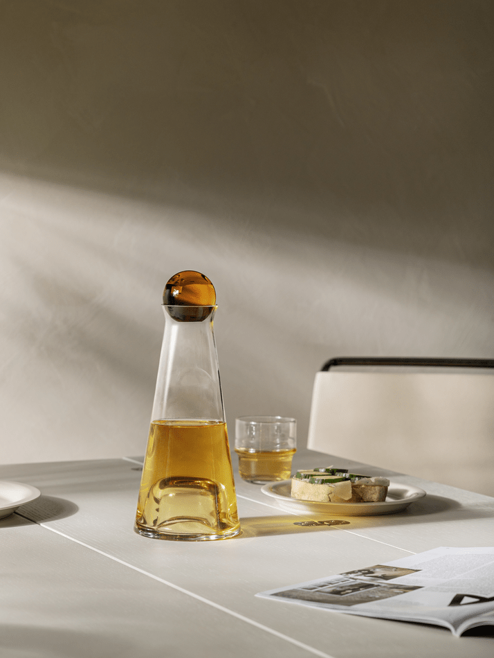 Fia Carafe - Design House Stockholm Carafes + Pitchers - Clear/Amethyst - HORNE