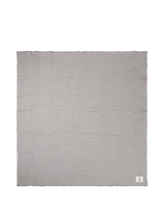 Fino Bedspread - Ferm Living Bedding + Pillows - Ink Blue/Sand - HORNE